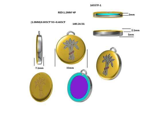 16557P Pendant With Diamond