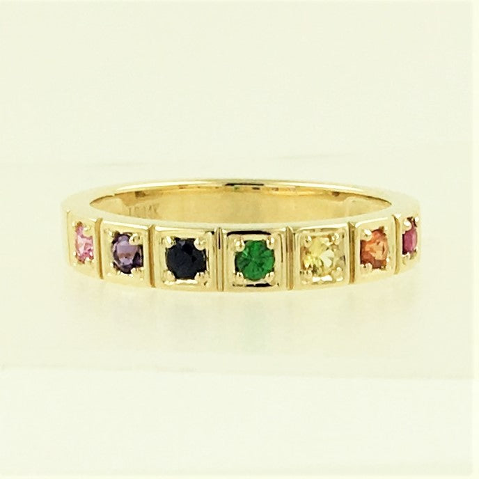 16590R Ring With Diamond & Gemstone