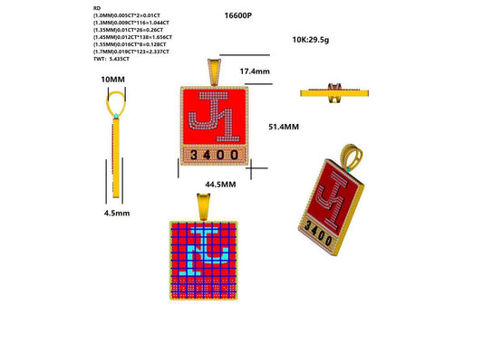 16600P Pendant With Diamond