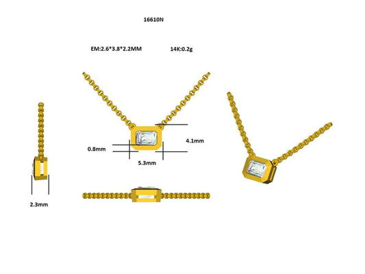 16610N Necklace With Diamond