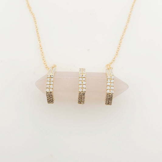 16613N Necklace With Diamond  and Gemstone