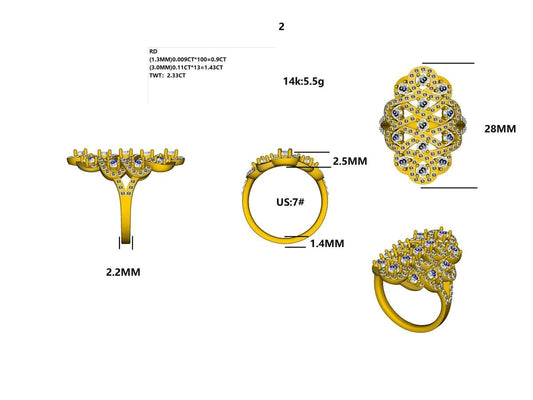 16621R Ring With Diamond