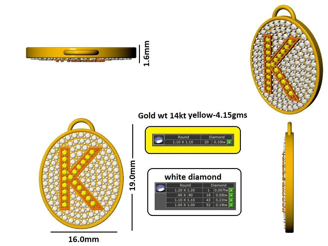 16625P Pendant With Diamond