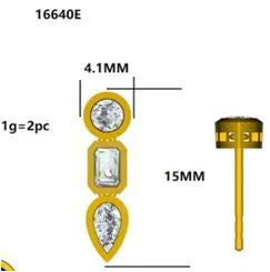 16640E Earring With Diamond