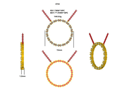 16667N Necklace With Diamond