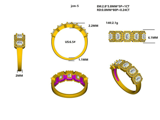 16673R  Ring With Diamond