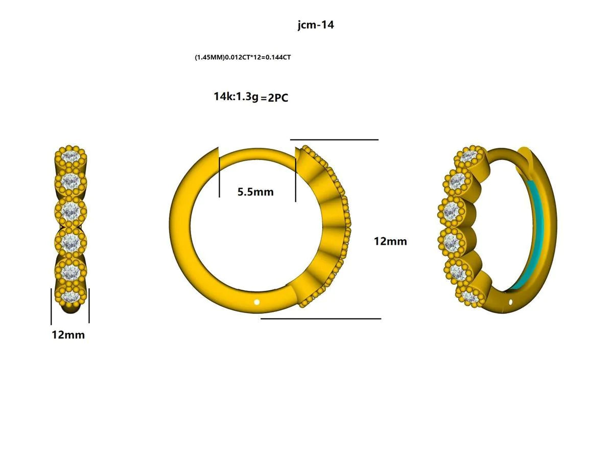 16681E Earring With Diamond