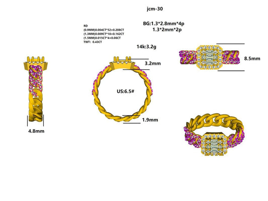 16683R Ring With Diamond