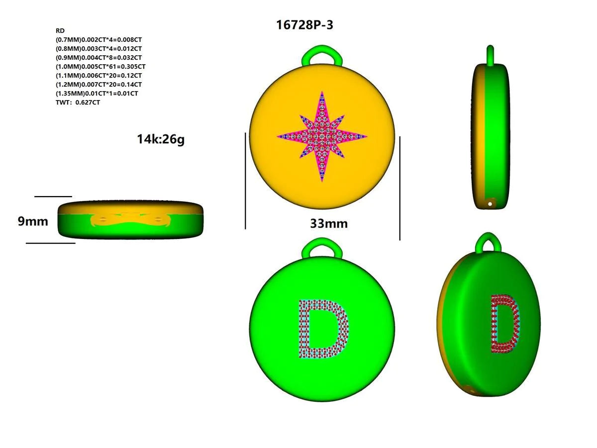 16728P Pendant With Diamond