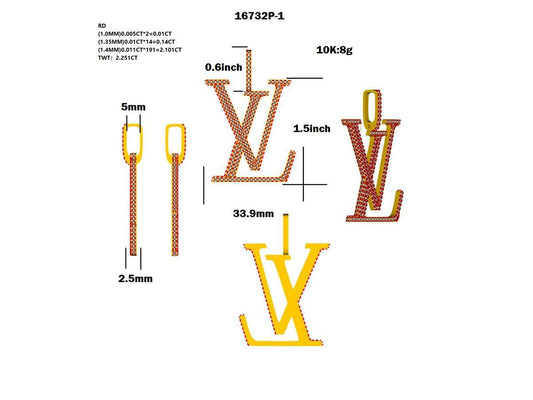 16732P' Pendant With Diamond