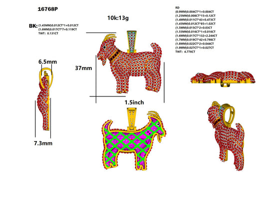 16768P' Pendant With Diamond