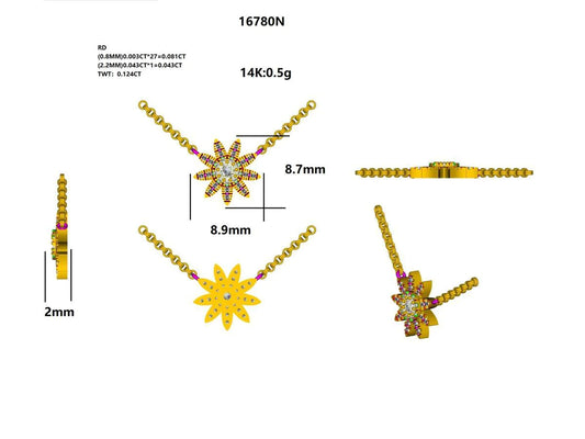 16780N Necklace With Diamond