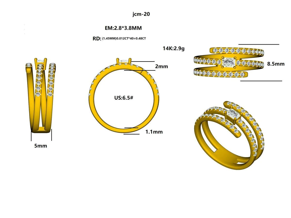 16792R Ring With Diamond