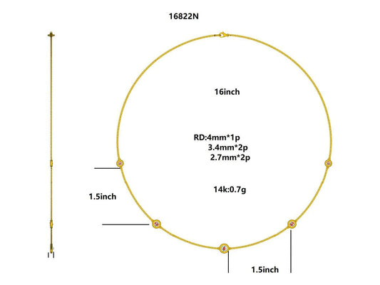 16822N Necklace With Diamond