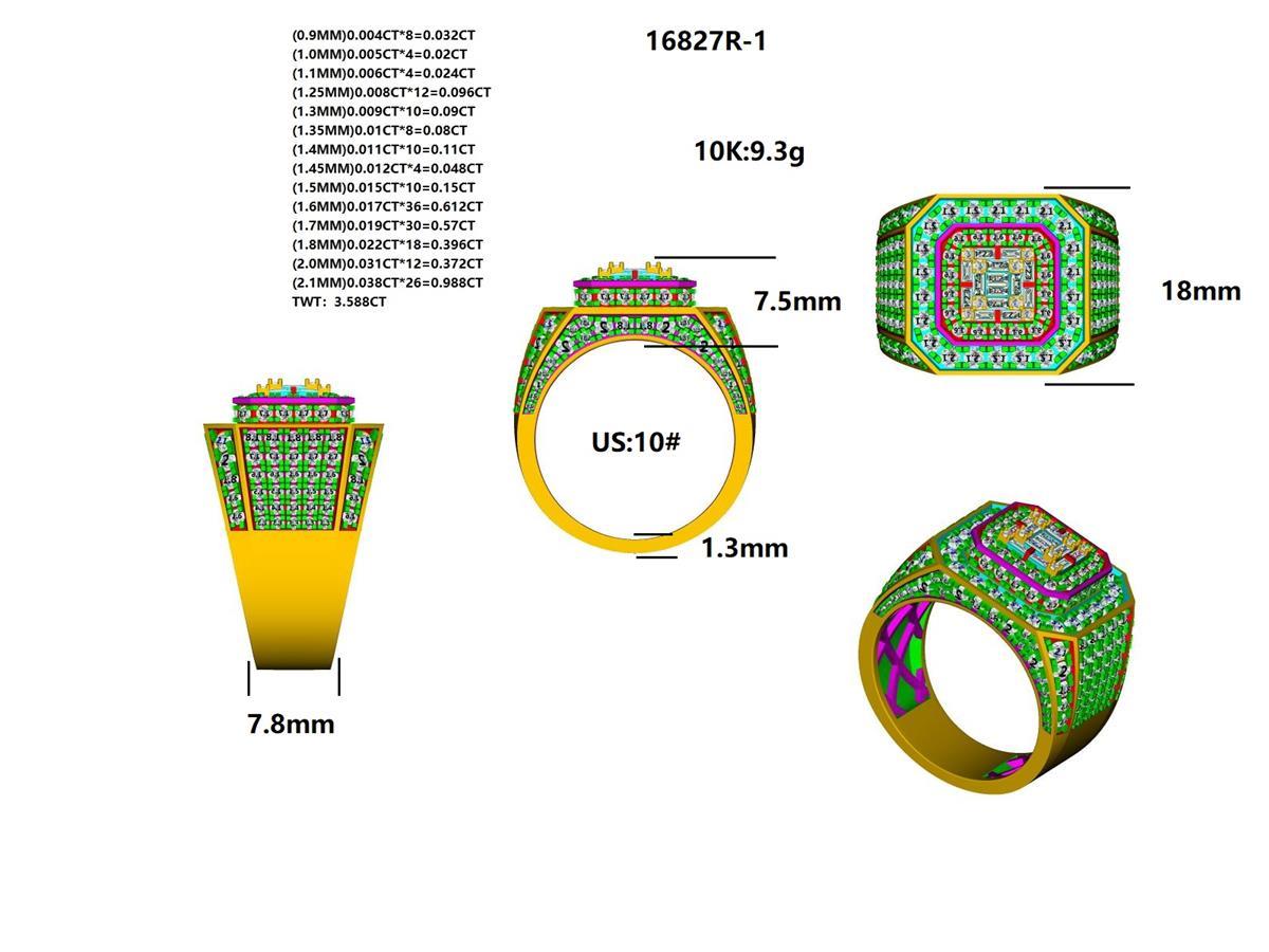 16827R Ring With Diamond