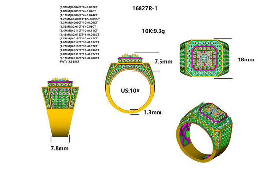 16827R Ring With Diamond