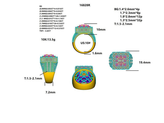 16828R Ring With Diamond