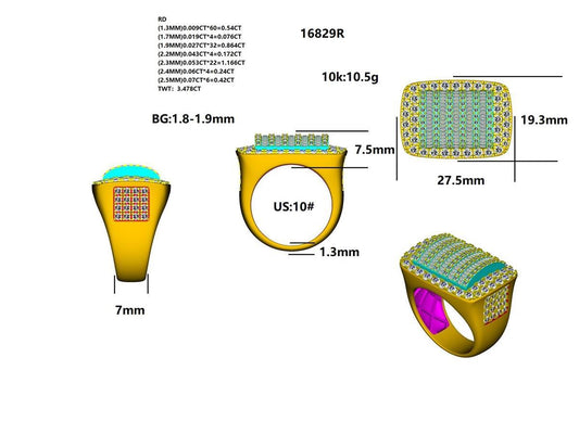 16829R Ring With Diamond