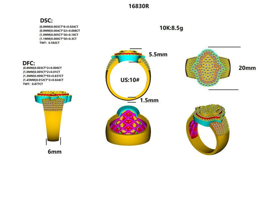 16830R Ring With Diamond
