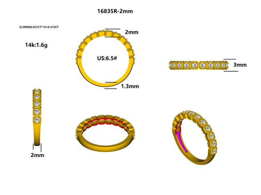 16835R Ring With Diamond
