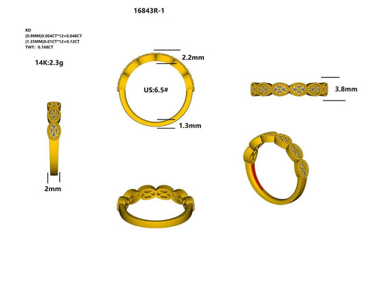 16843R Ring With Diamond