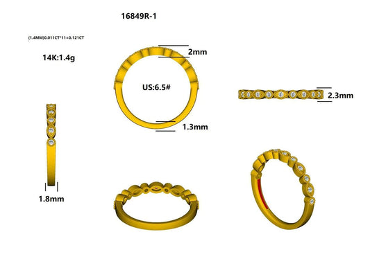 16849R Ring With Diamond
