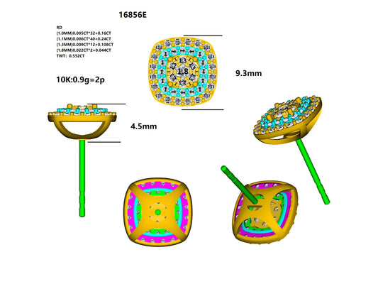 16856E Earring With Diamond