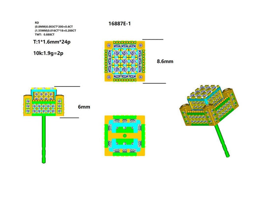16887E Earring With Diamonds