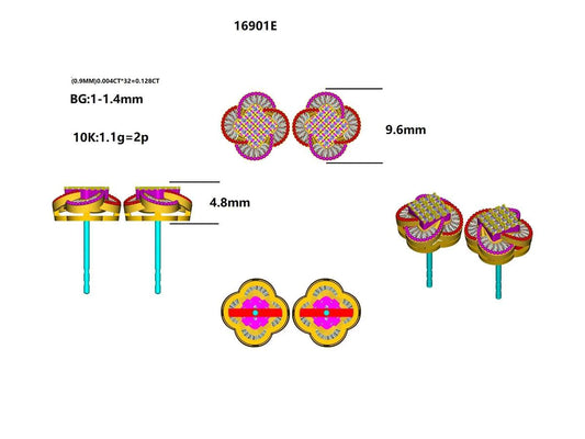 16901E Earring With Diamond