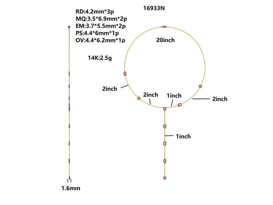 16933N Necklace With Diamond