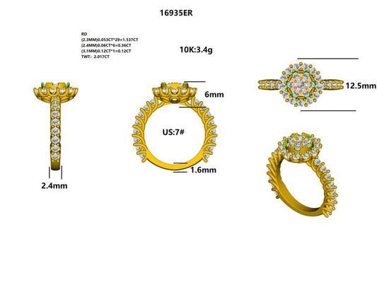 16935ER Ring With Diamonds