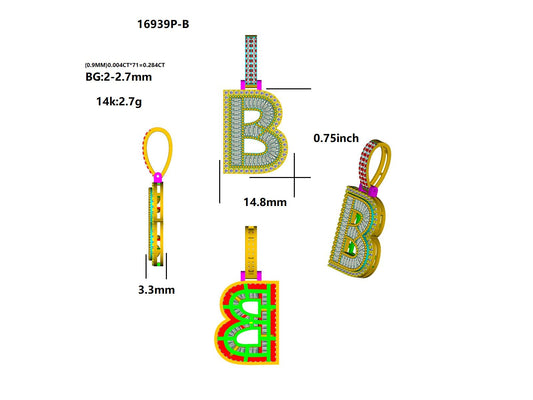 16939P-B Pendant With Diamond