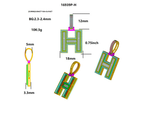 16939P-H Pendant With Diamond