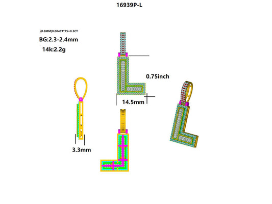 16939P-L Pendant With Diamond