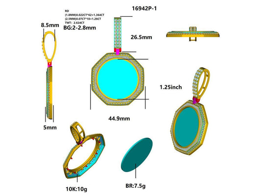 16942P Pendant With Diamond
