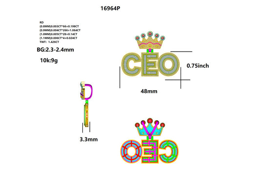 16964P Pendant With Diamond