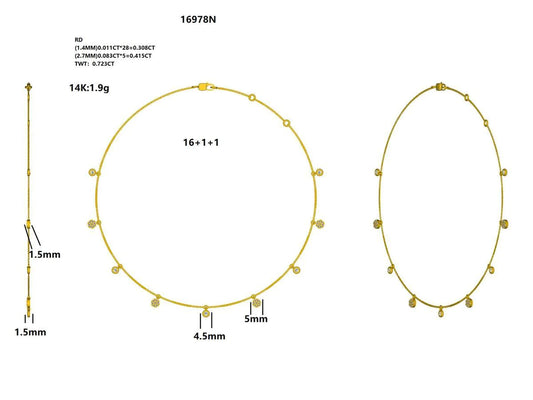 16978N Necklace With Diamond