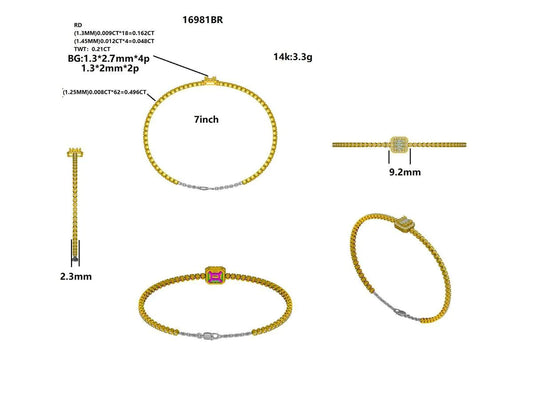 16981BR Bracelet With Diamond