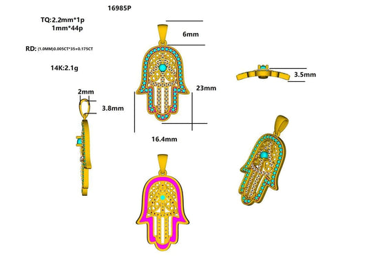 16985P Pendant With Diamond