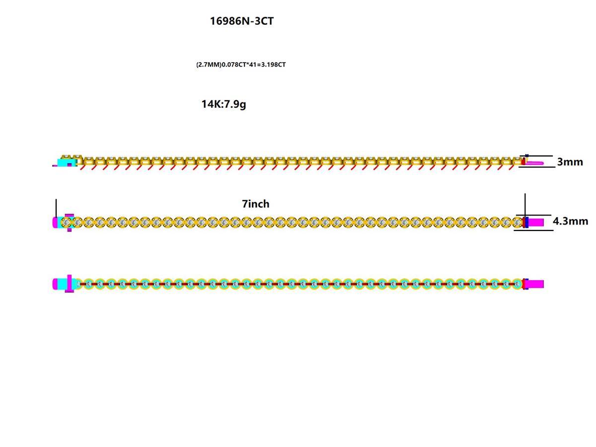 17947BR-3CT bracelet-with-diamond
