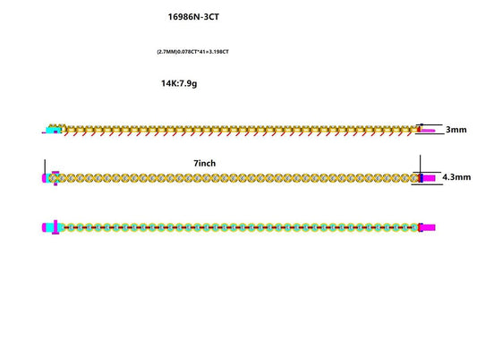 17947BR-3CT bracelet-with-diamond