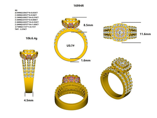 16994R Ring With Diamonds