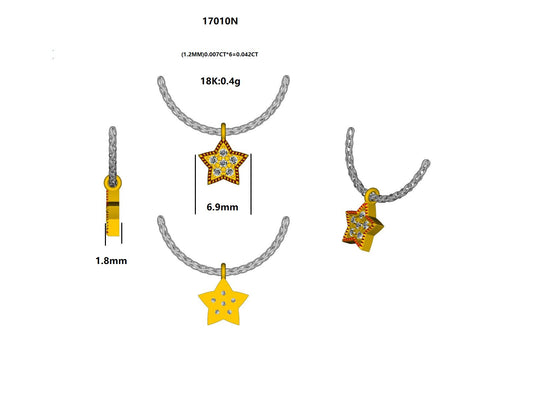 17010N Necklace With Diamond