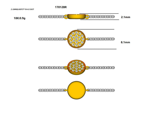 17012BR Bracelet With Diamond