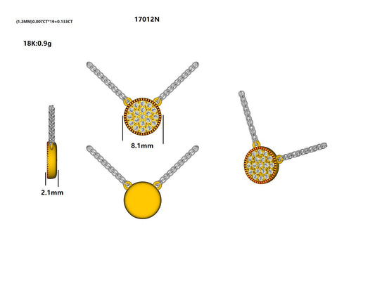 17012N Necklace With Diamond
