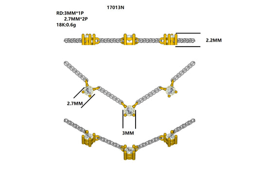 17013N Necklace With Diamond
