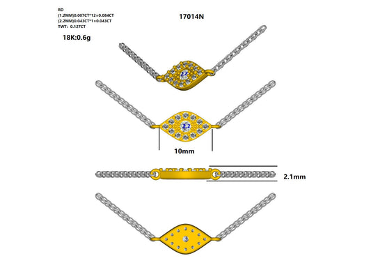 17014N Necklace With Diamond
