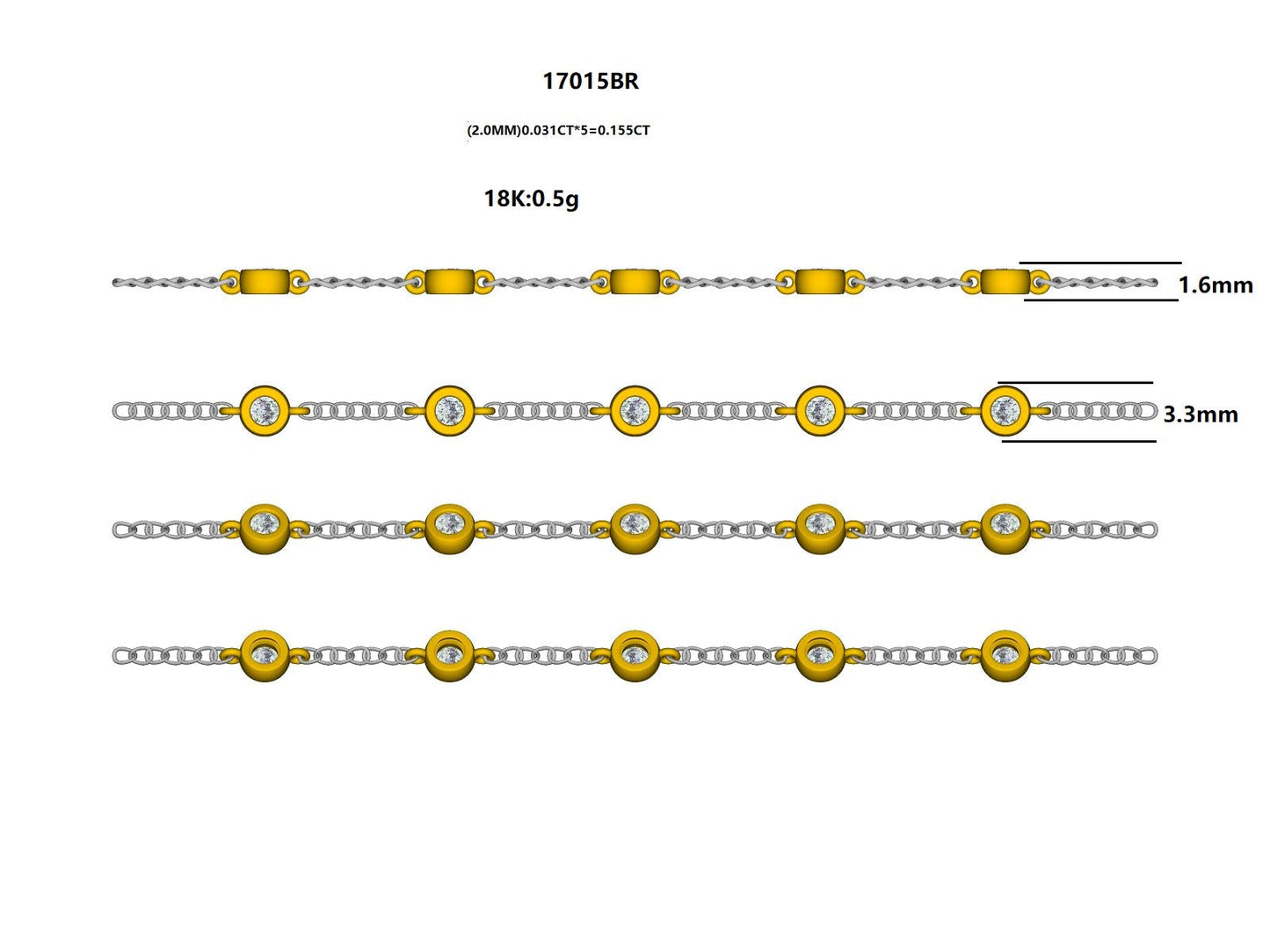 17015BR Bracelet With Diamond