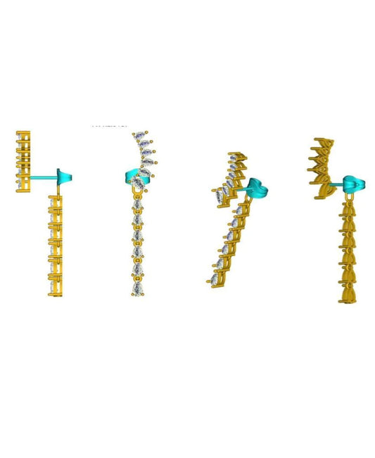 17061E Earring With Diamond