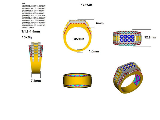 17074R Ring With Diamond